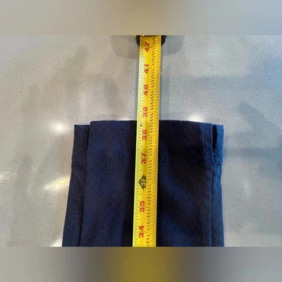 Maurices Navy Textured Elastic Waist Pants - Picture 12 of 12